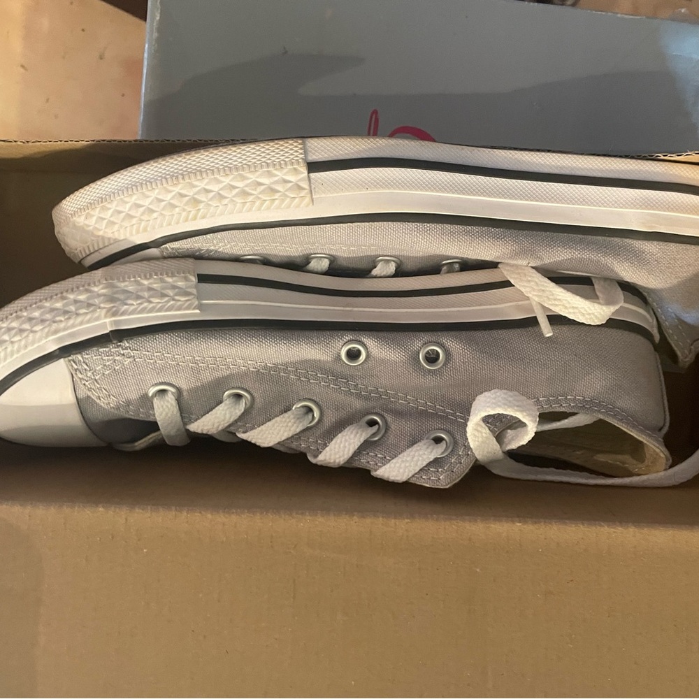 Kids Gray Canvas Sneakers